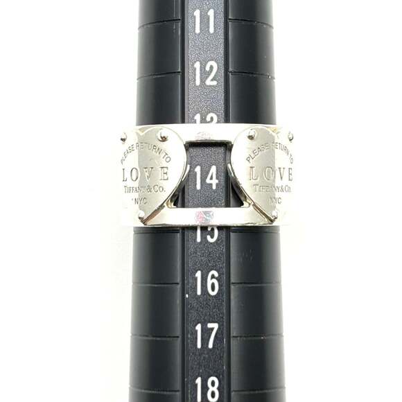 TIFFANY Silver Love Ring - Picture 6 of 6